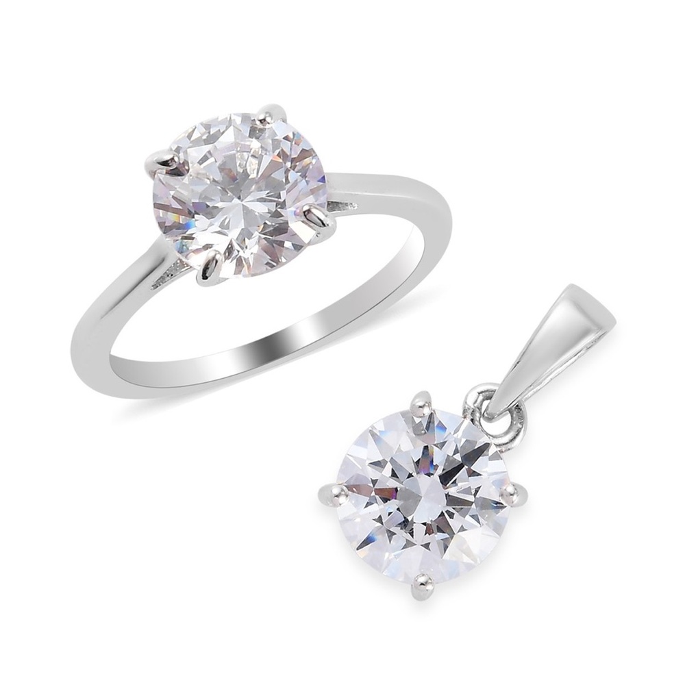 SWAROVSKI Zirconia Ring and Pendant Set